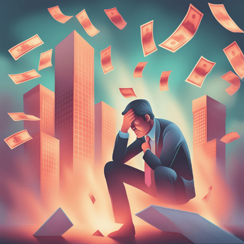Addiction aux jeux d'argent, faillite; mauvaise gestion, ...